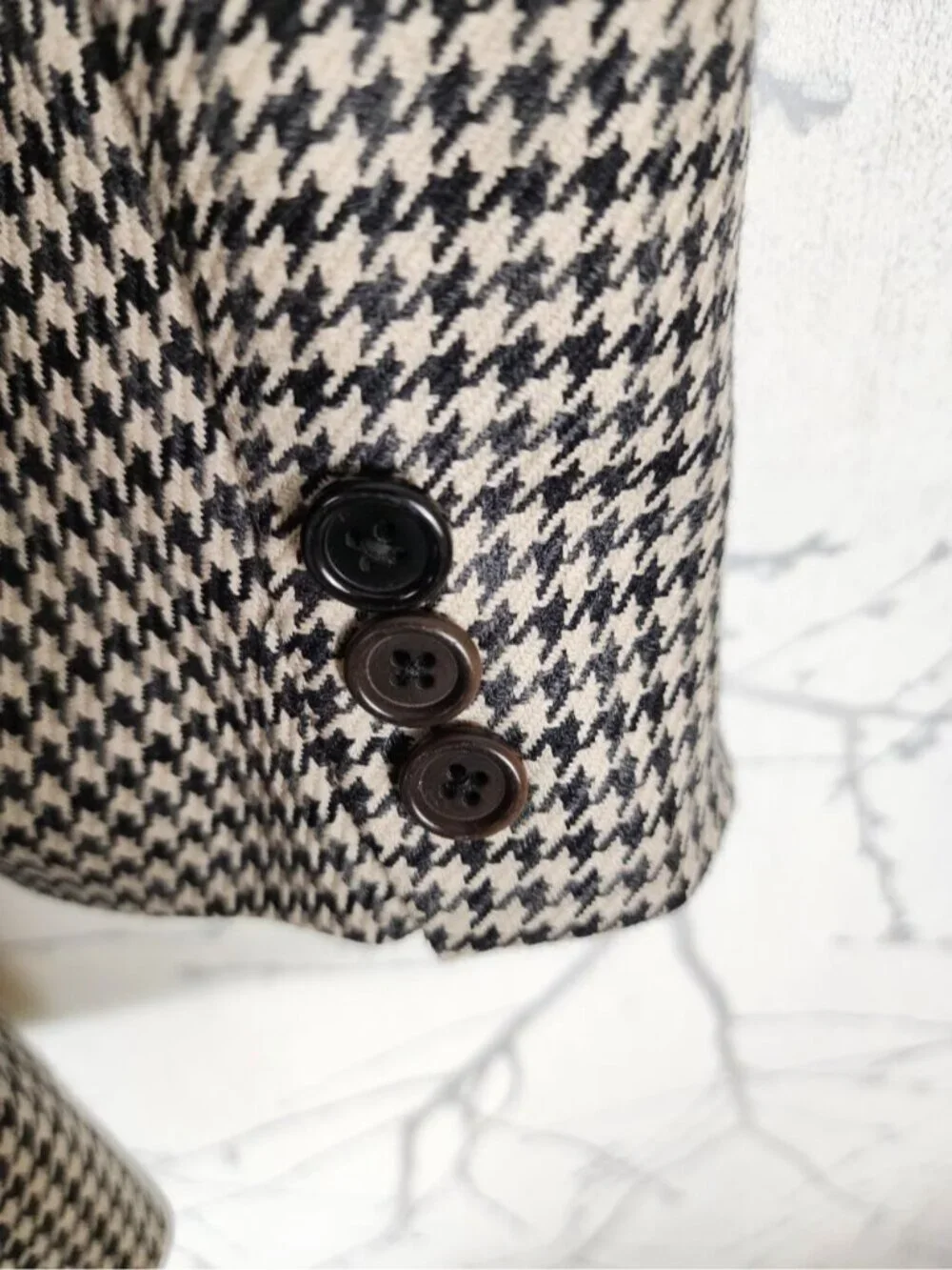 Protocol Houndstooth 100% Wool Blazer Sport Coat